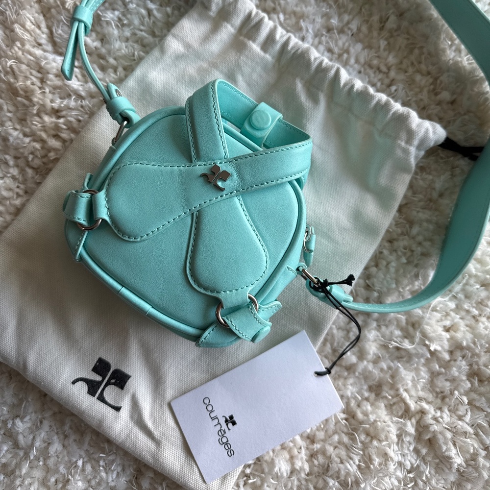Courreges Loop X mini leather bag